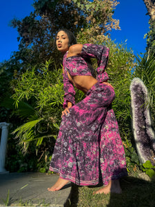 Amethyst Wildflower Sharara Pants Set