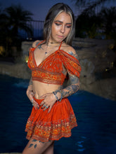 Load image into Gallery viewer, sunset princess micro mini skirt set (no border on skirt bottom)
