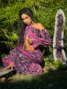 Amethyst Wildflower Sharara Pants Set