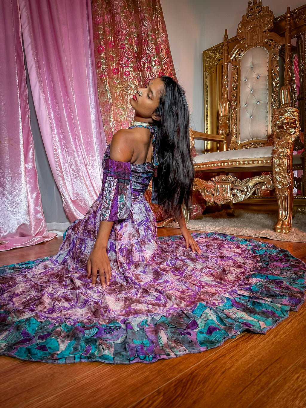 Lavender Ocean Bollywood Set
