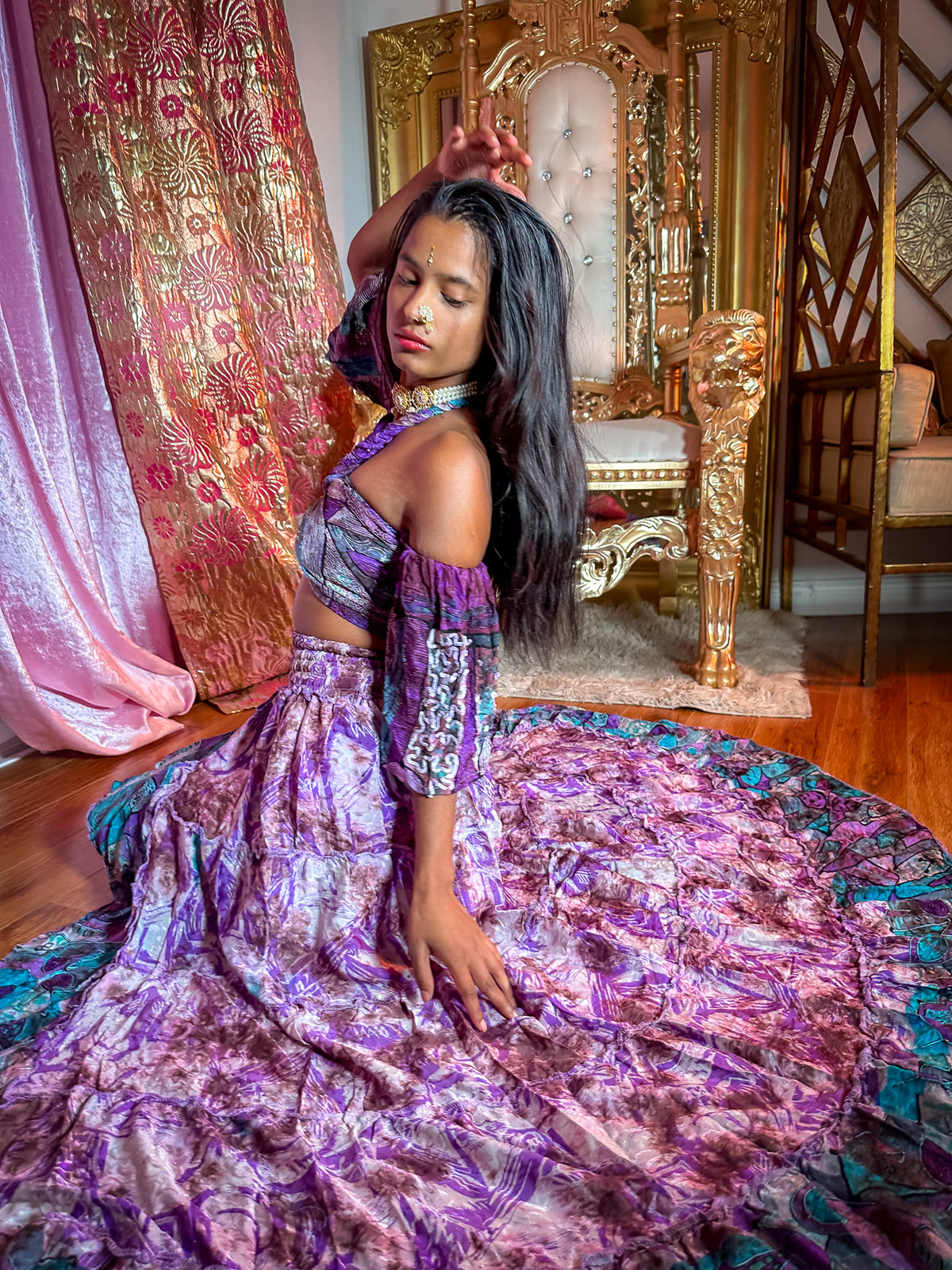 Lavender Ocean Bollywood Set
