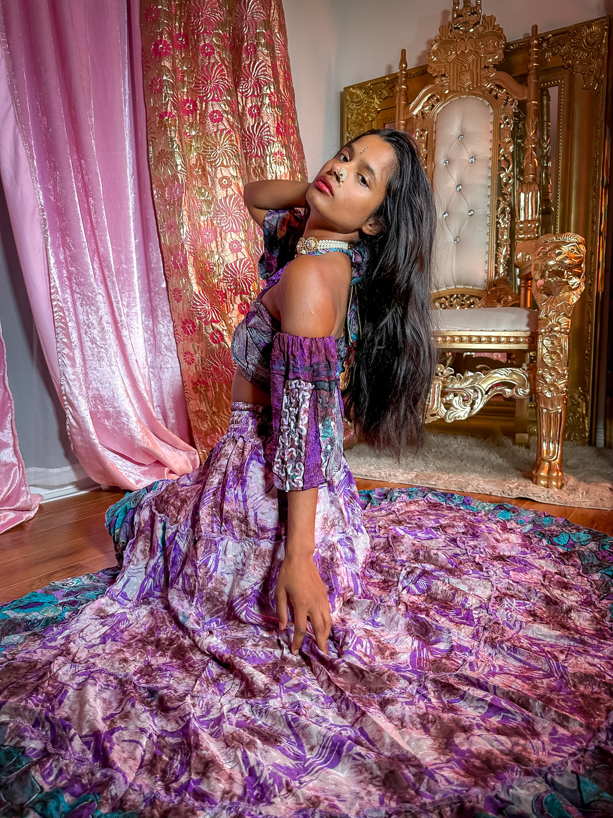 Lavender Ocean Bollywood Set