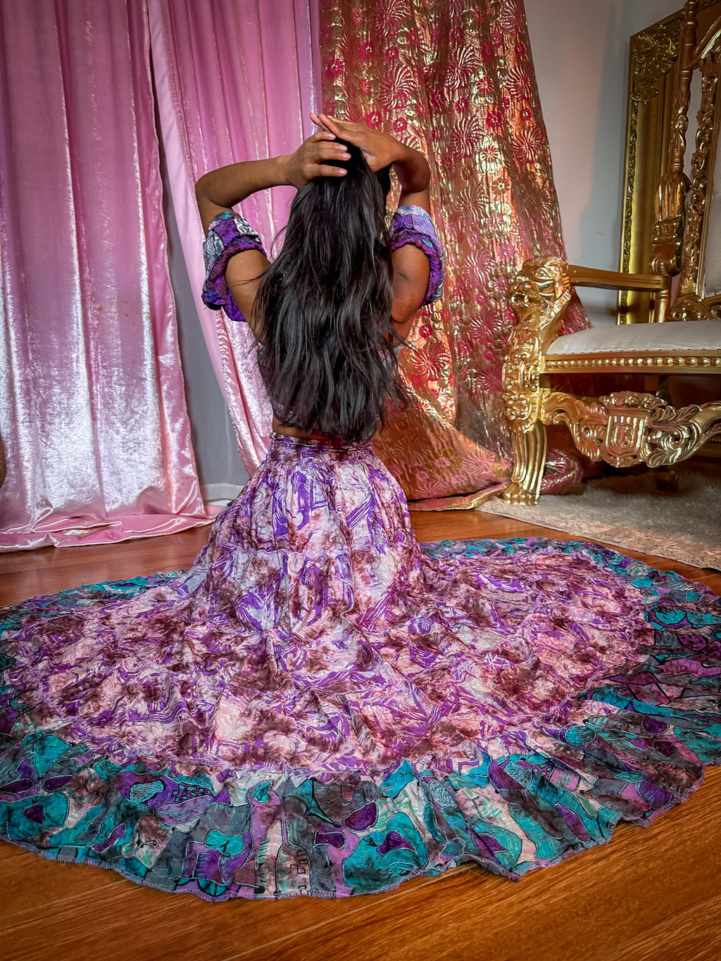 Lavender Ocean Bollywood Set