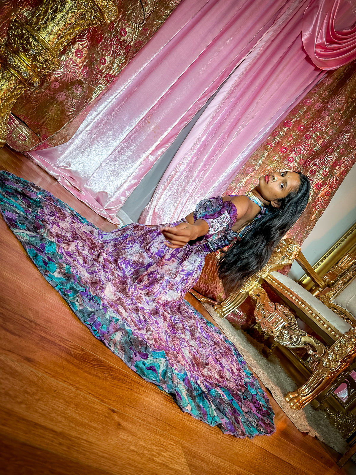 Lavender Ocean Bollywood Set