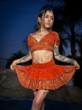 Load image into Gallery viewer, sunset princess micro mini skirt set (no border on skirt bottom)
