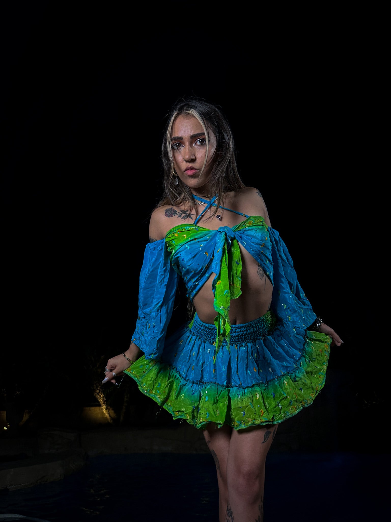 Ocean and Earth Princess Micro Mini Skirt
