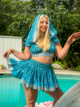 Load image into Gallery viewer, Sky Princess Micro Mini Skirt Set
