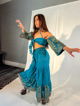 Load image into Gallery viewer, Ocean Love Sharara Pants Set
