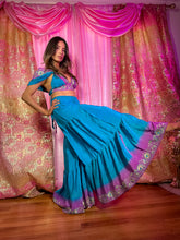 Load image into Gallery viewer, Purple Oceana Sharara Pants Set
