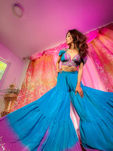 Load image into Gallery viewer, Purple Oceana Sharara Pants Set
