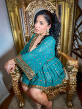 Load image into Gallery viewer, Turquoise Alchemy Babydoll Dress
