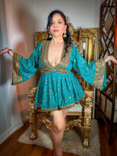 Load image into Gallery viewer, Turquoise Alchemy Babydoll Dress
