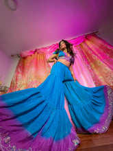 Load image into Gallery viewer, Purple Oceana Sharara Pants Set
