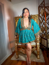 Load image into Gallery viewer, Turquoise Alchemy Babydoll Dress
