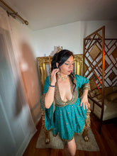 Load image into Gallery viewer, Turquoise Alchemy Babydoll Dress
