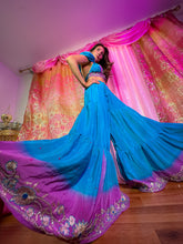 Load image into Gallery viewer, Purple Oceana Sharara Pants Set
