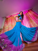Load image into Gallery viewer, Purple Oceana Sharara Pants Set
