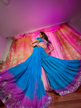 Load image into Gallery viewer, Purple Oceana Sharara Pants Set
