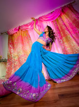 Load image into Gallery viewer, Purple Oceana Sharara Pants Set
