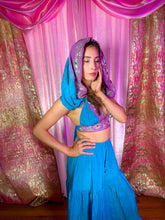 Load image into Gallery viewer, Purple Oceana Sharara Pants Set
