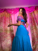 Load image into Gallery viewer, Purple Oceana Sharara Pants Set
