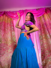 Load image into Gallery viewer, Purple Oceana Sharara Pants Set
