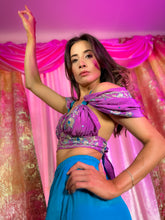 Load image into Gallery viewer, Purple Oceana Sharara Pants Set
