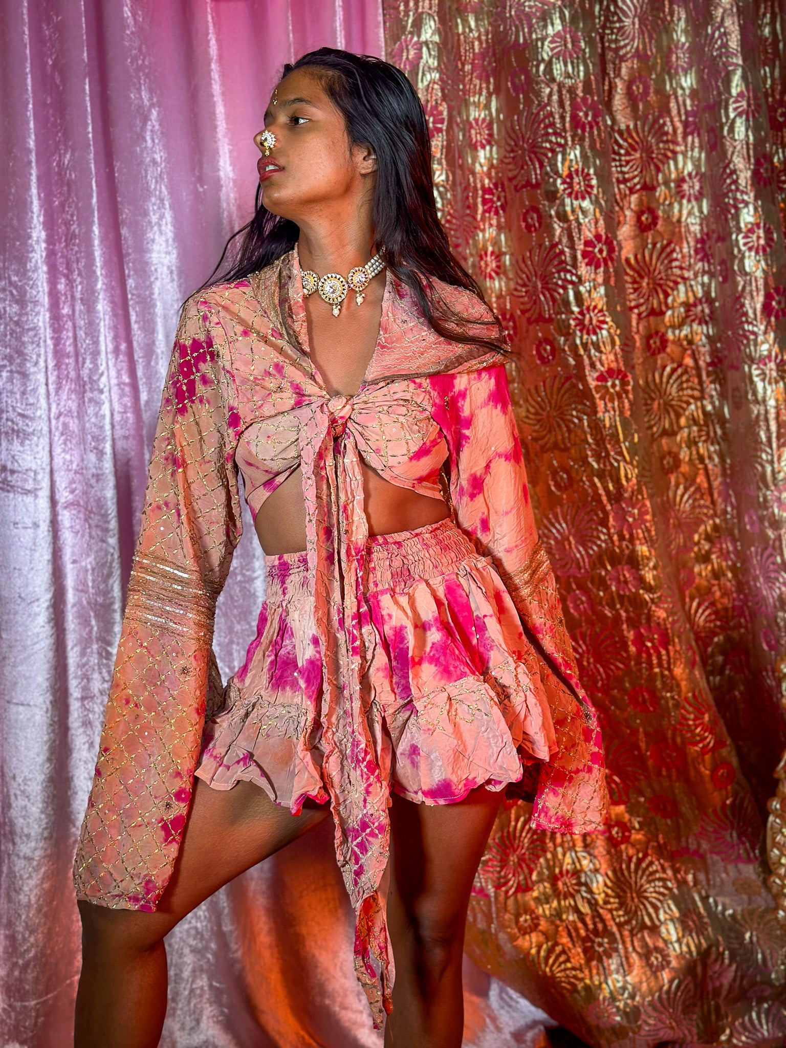 Love Story Micro Mini Gehr Skirt Set