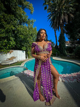 Load image into Gallery viewer, Amethyst Gold Goddess Set PLUS SIZE BIG CUP TOP
