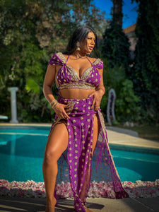 Amethyst Gold Goddess Set PLUS SIZE BIG CUP TOP