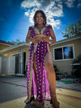 Load image into Gallery viewer, Amethyst Gold Goddess Set PLUS SIZE BIG CUP TOP
