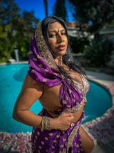 Load image into Gallery viewer, Amethyst Gold Goddess Set PLUS SIZE BIG CUP TOP
