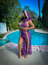 Load image into Gallery viewer, Amethyst Gold Goddess Set PLUS SIZE BIG CUP TOP
