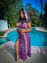 Load image into Gallery viewer, Amethyst Gold Goddess Set PLUS SIZE BIG CUP TOP
