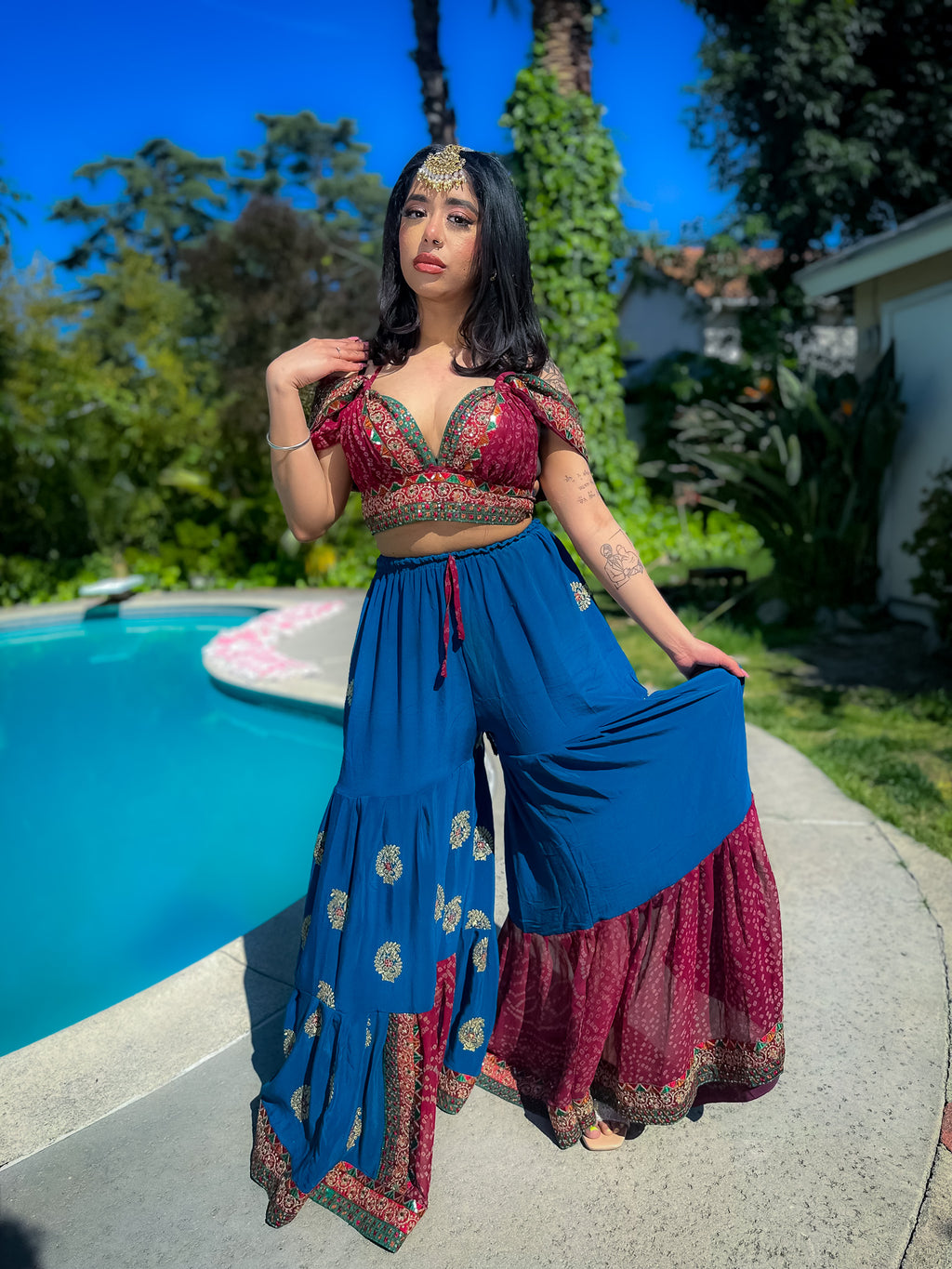 Kundalini Chakra Sharara Pants Set