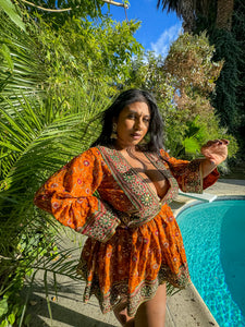 Turmeric Latte Babydoll Dress