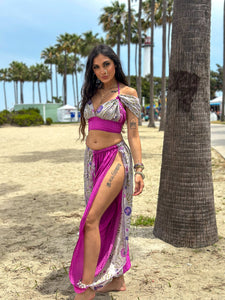 Purple Flowers Jasmine Set
