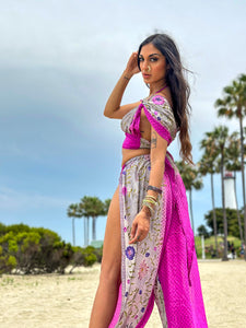 Purple Flowers Jasmine Set