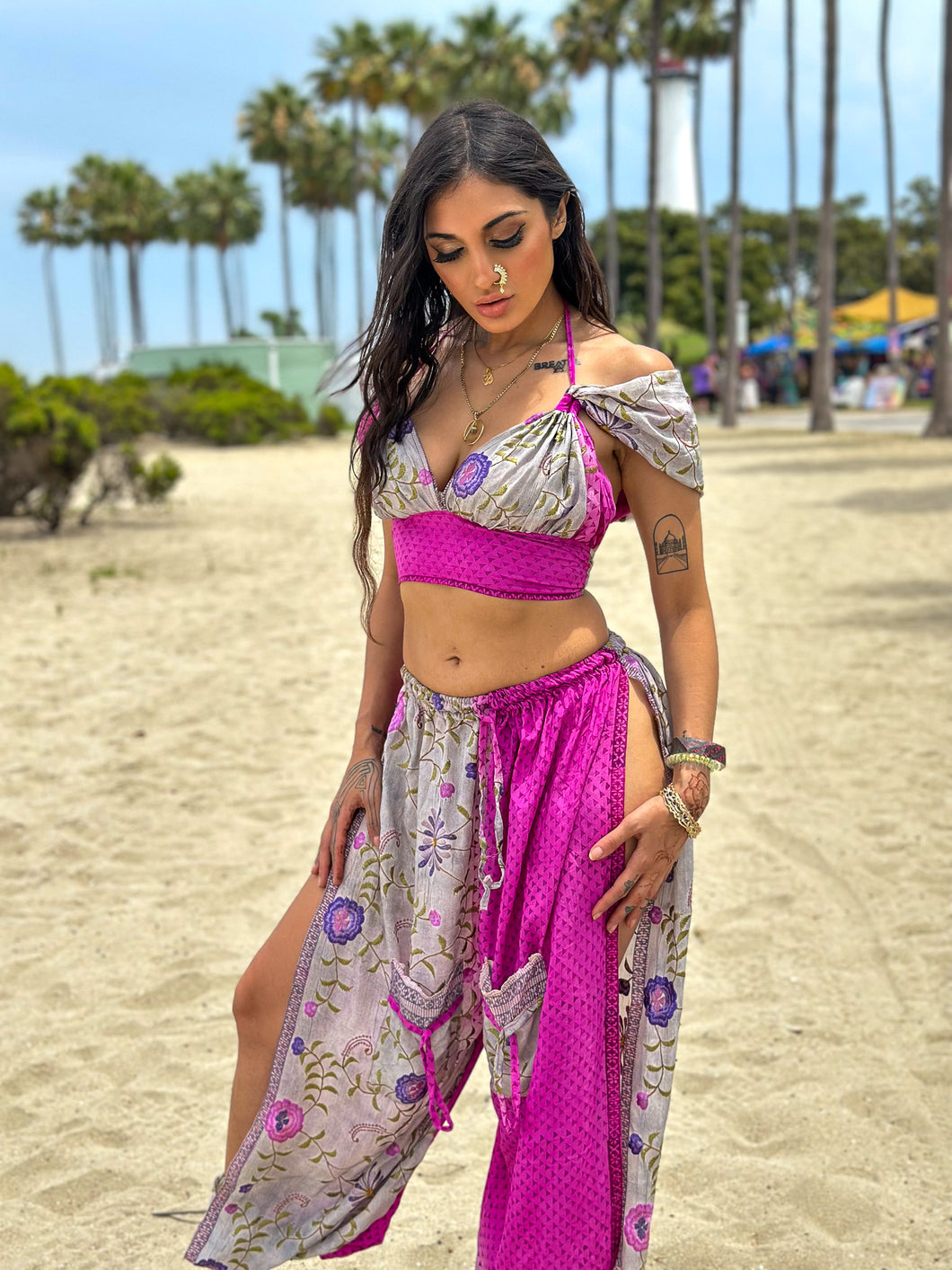 Purple Flowers Jasmine Set