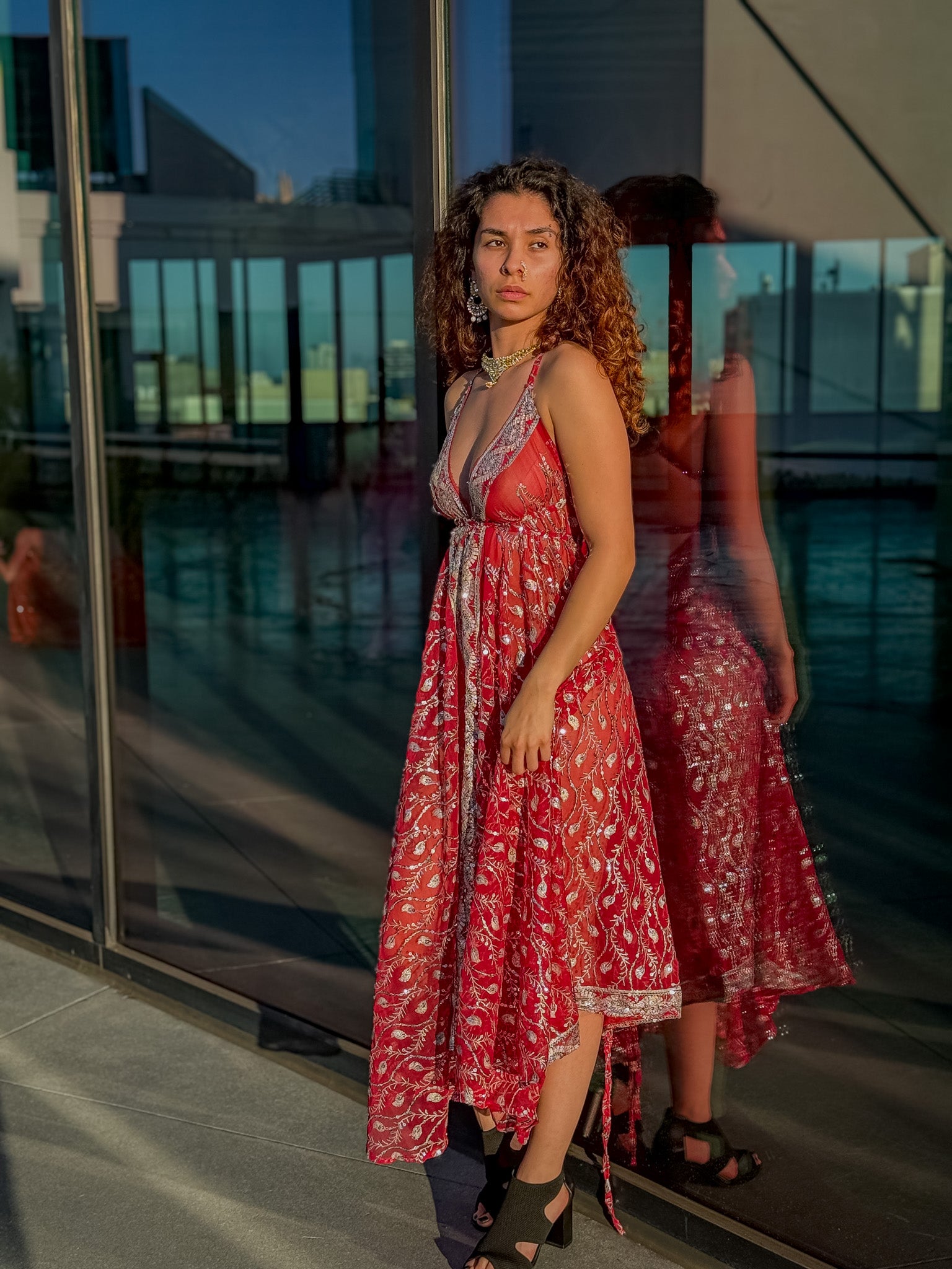 Diamond Love Feather Magic Dress