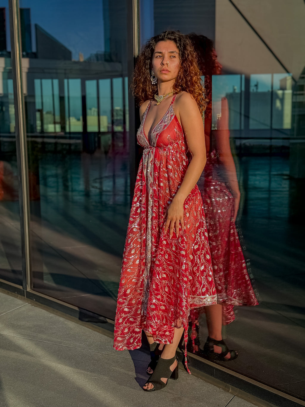 Diamond Love Feather Magic Dress
