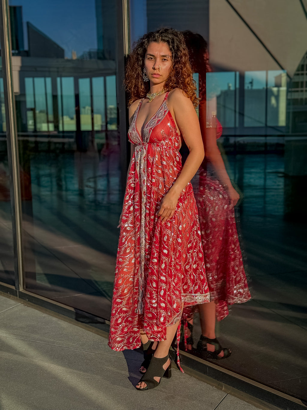 Diamond Love Feather Magic Dress