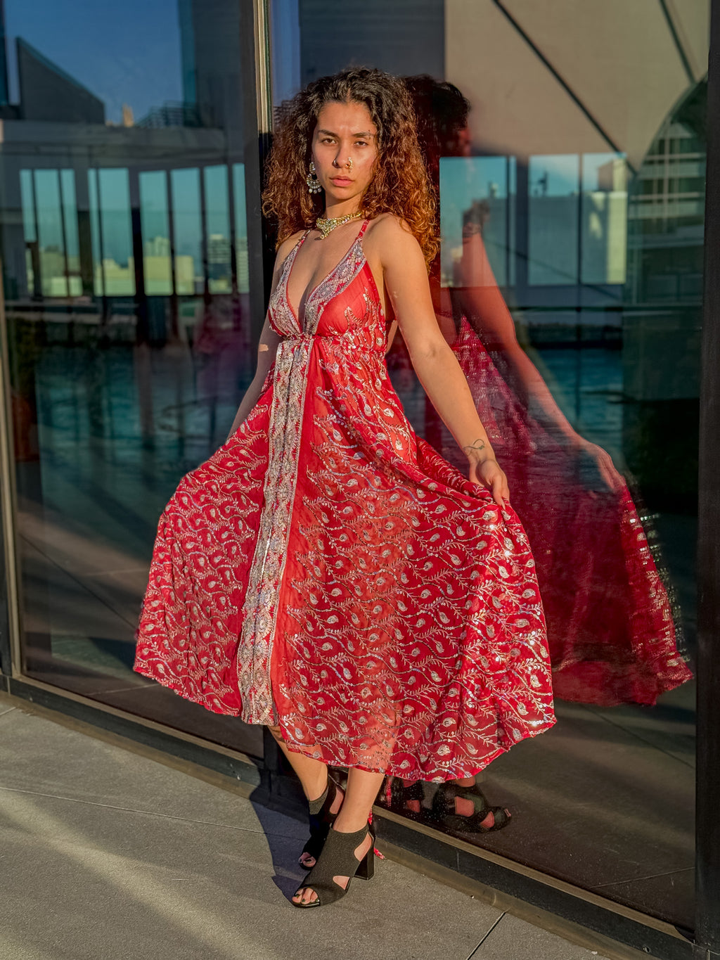 Diamond Love Feather Magic Dress