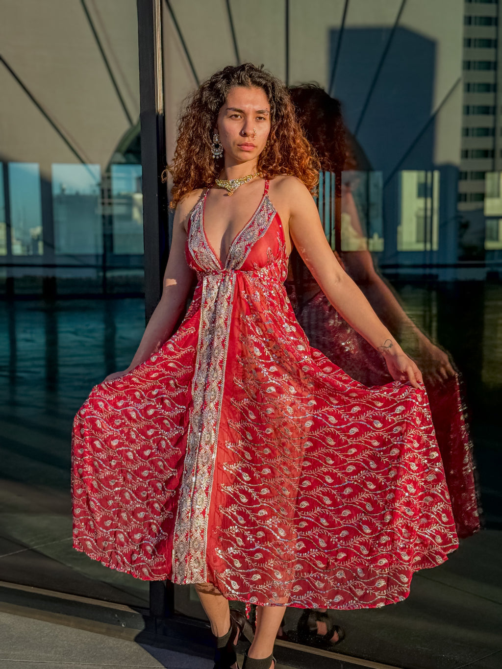Diamond Love Feather Magic Dress