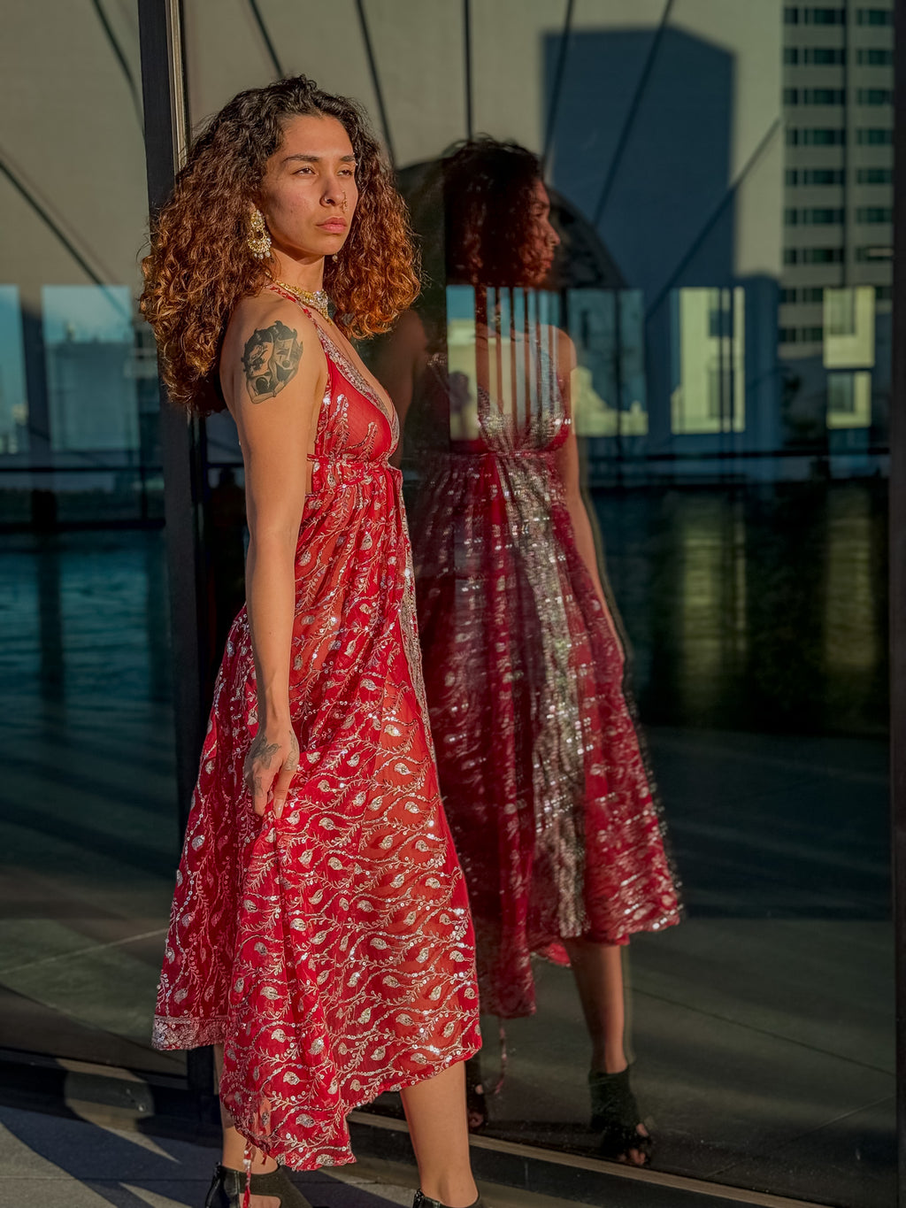 Diamond Love Feather Magic Dress