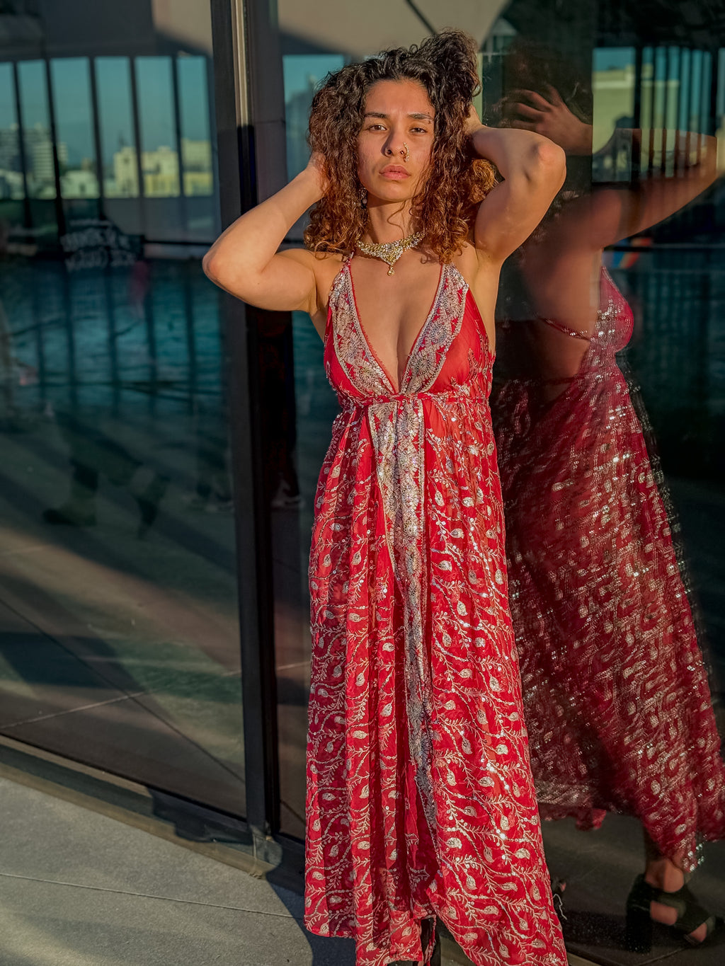 Diamond Love Feather Magic Dress