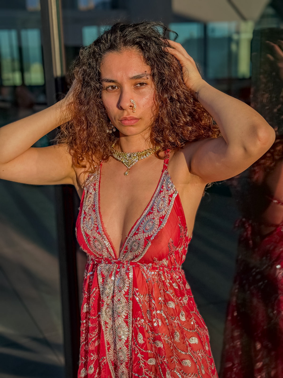 Diamond Love Feather Magic Dress