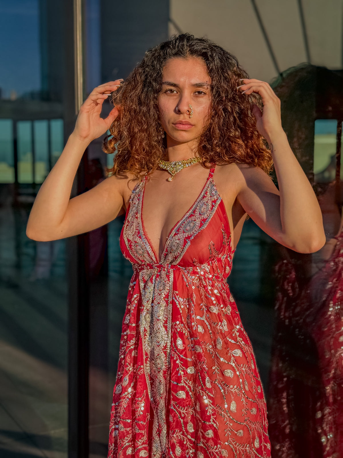 Diamond Love Feather Magic Dress