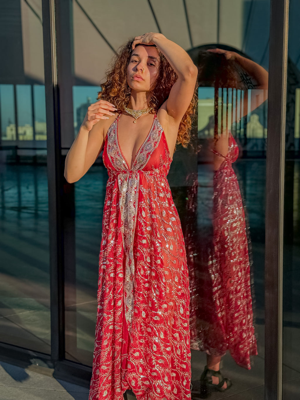 Diamond Love Feather Magic Dress