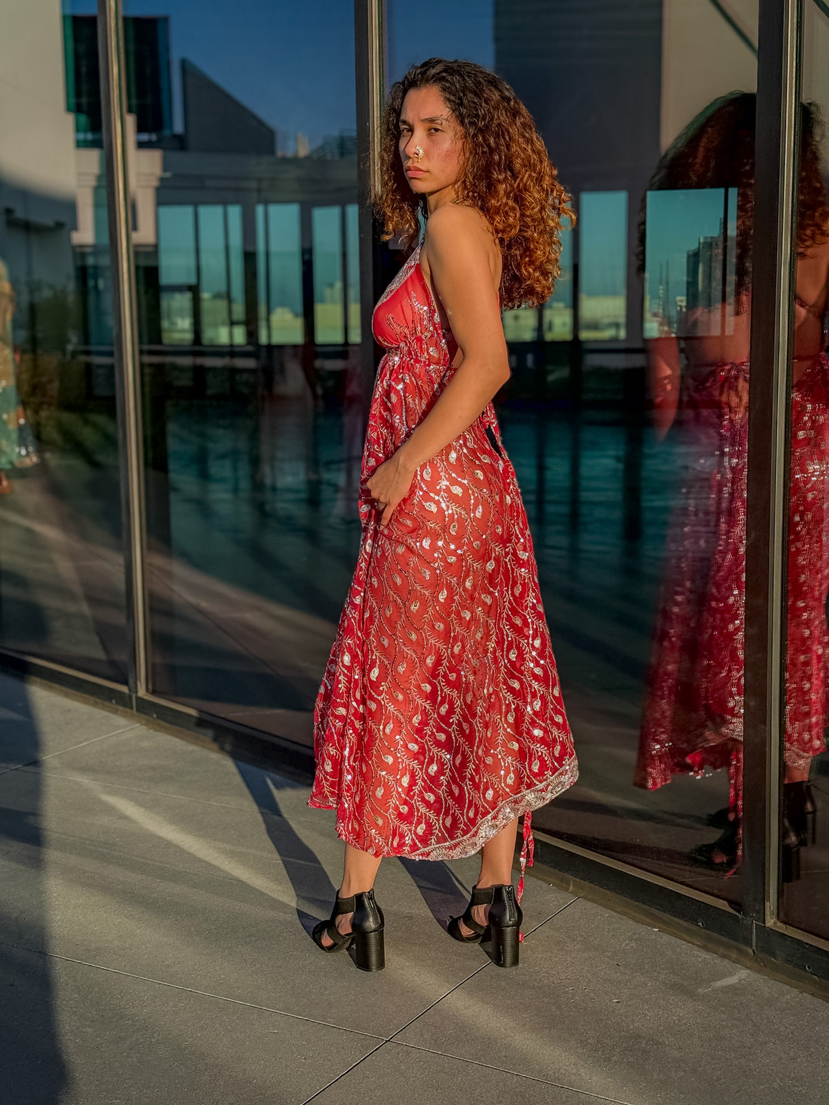 Diamond Love Feather Magic Dress
